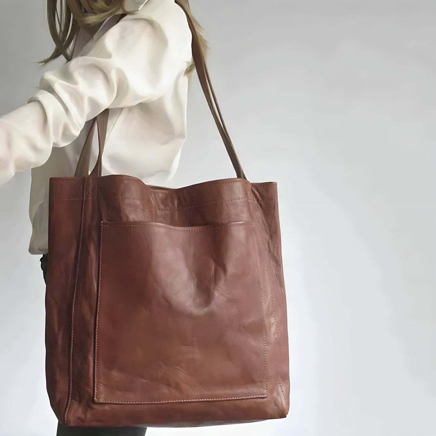 Elegante Handgemaakte Leren Tas