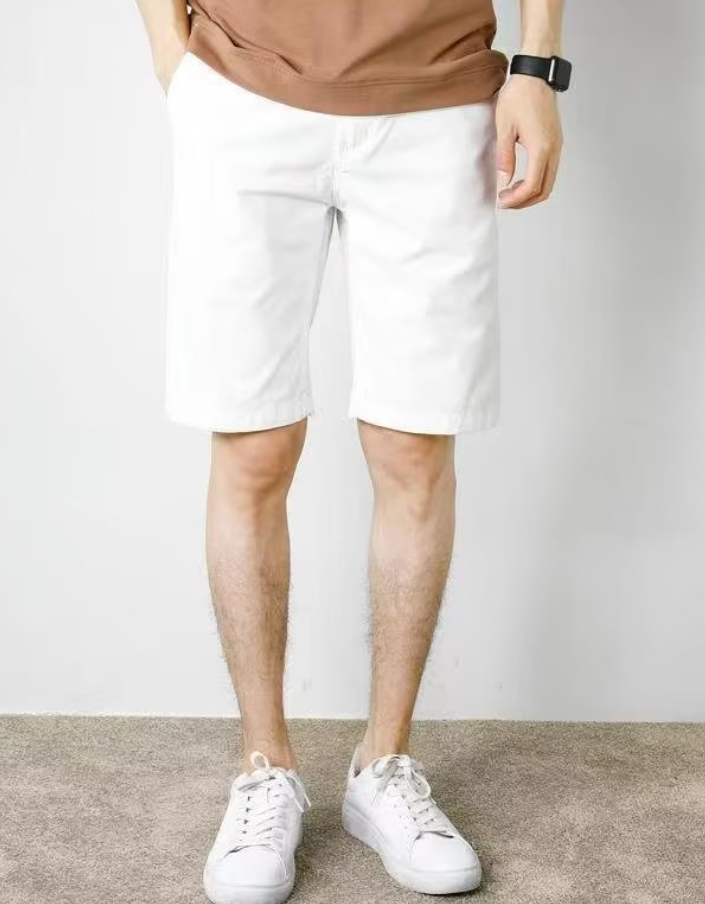 Max - Donkergrijze Casual Herenshorts met Trekkoord