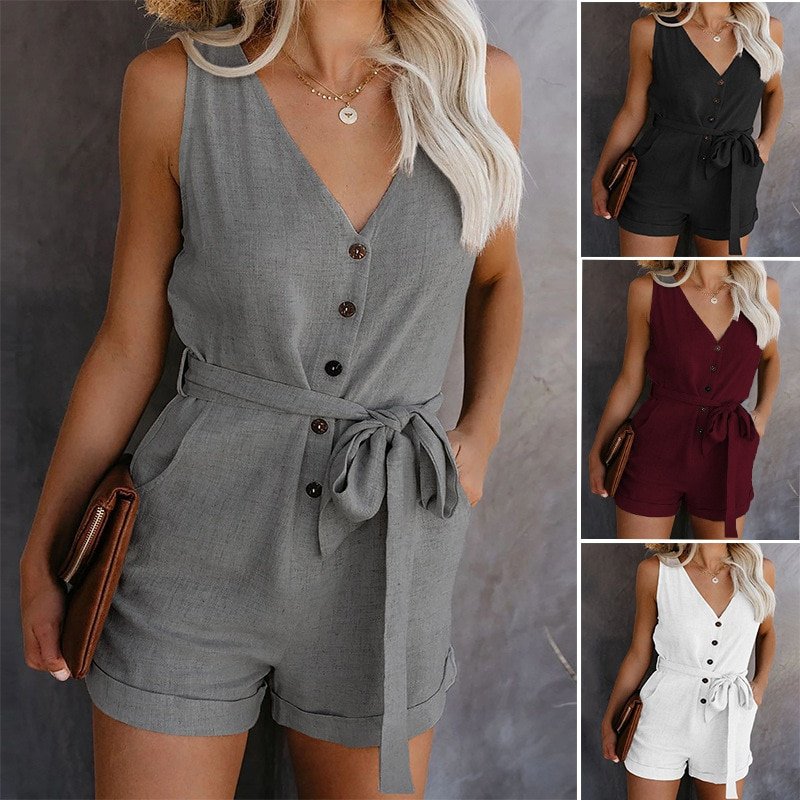 Stijlvol & Veelzijdig: Dames Jumpsuit met Zakken - Perfect voor Elke Gelegenheid!