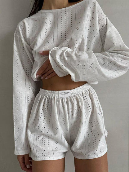 Chique Slim-Fit Pullover Korte Broek