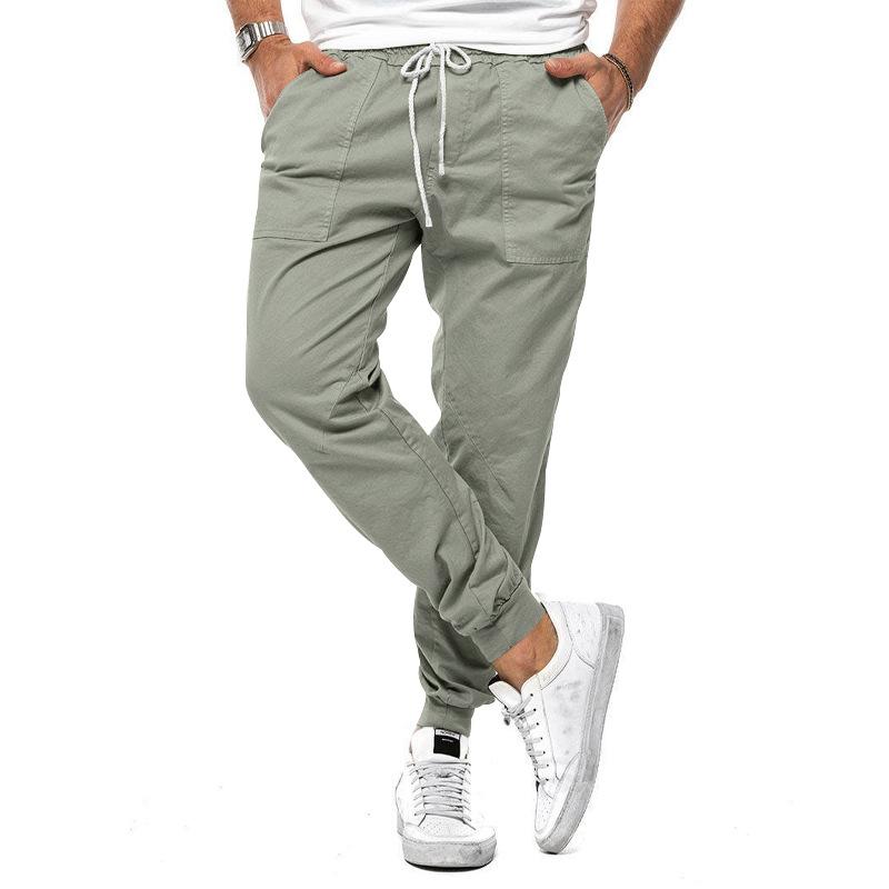 Ongelijke Comfort en Stijl: Heren Casual Effen Kleur Cargo Broek