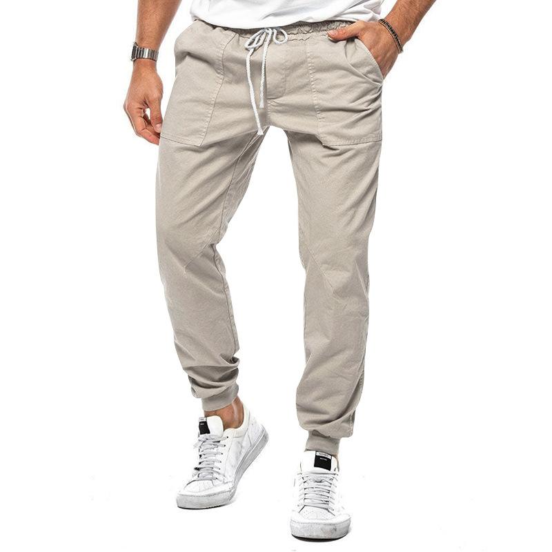 Ongelijke Comfort en Stijl: Heren Casual Effen Kleur Cargo Broek