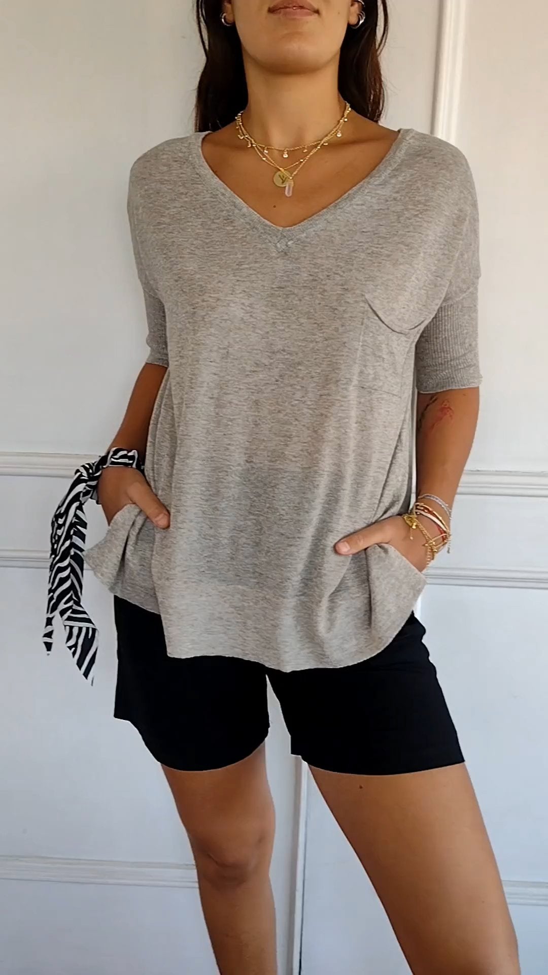 Chic V-hals Top: Stijl & Comfort