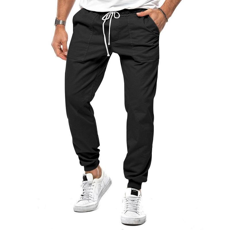 Ongelijke Comfort en Stijl: Heren Casual Effen Kleur Cargo Broek