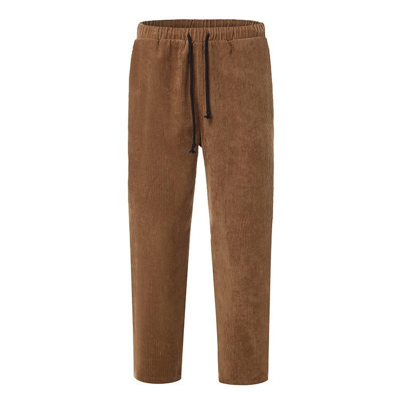 Corduroy Comfort: Heren Cropped Broeken