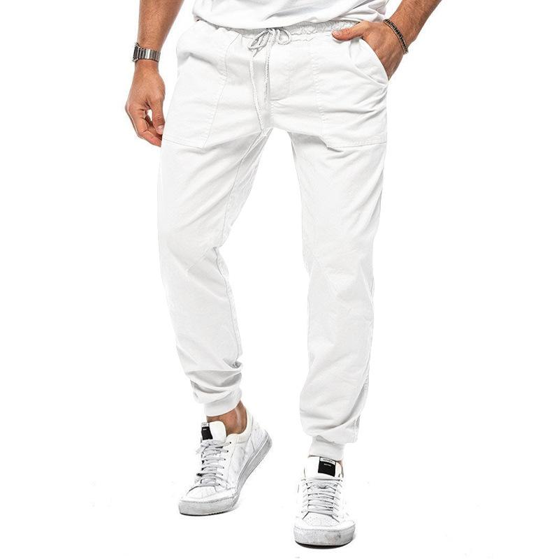 Ongelijke Comfort en Stijl: Heren Casual Effen Kleur Cargo Broek