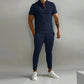 FlexFit Duo: Strak Slim-Fit Shirt & Comfortabele Elastische Broek Set