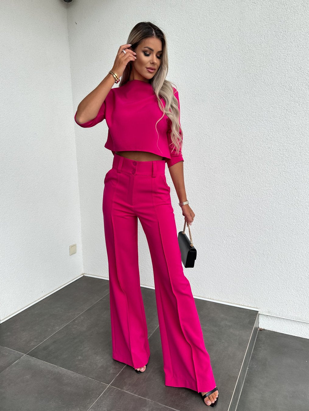 Lily - Chique Roze Tweedelige Set