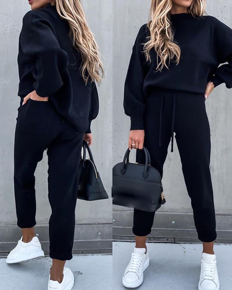 Chic Comfort Tracksuit: Ideaal voor Thuis & Buiten - Lente Must-Have!