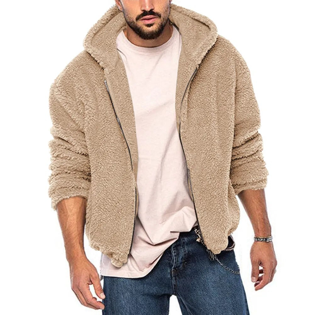 Gezellige Comfort Teddy Fleece Rits Hoodie – Ultieme Warmte en Stijl