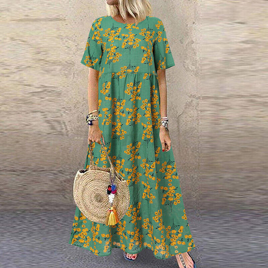 Groen Boho Jurk - Elena