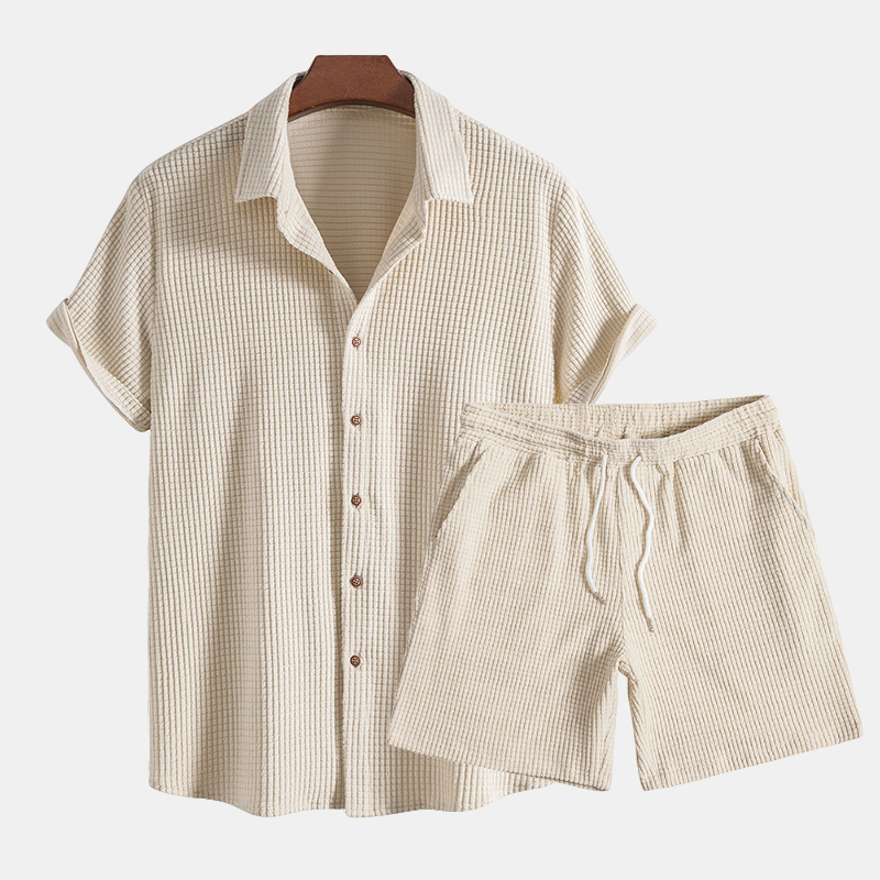 Felix - Beige Comfortabele Casual Set