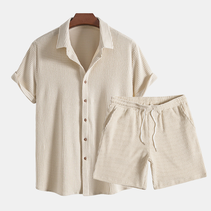 Felix - Beige Comfortabele Casual Set