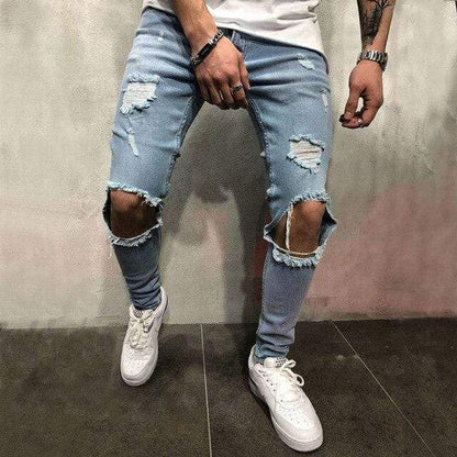 Blauwe Gescheurde Jeans - Jack