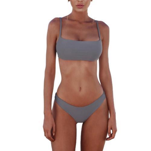 Tereza - Witte Bikini Set met Hoge Taille