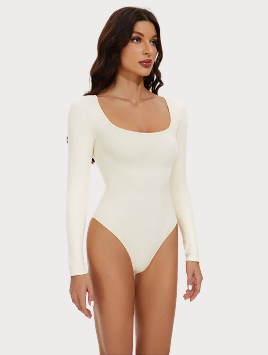 Eva - Zwarte Bodysuit met Lange Mouwen