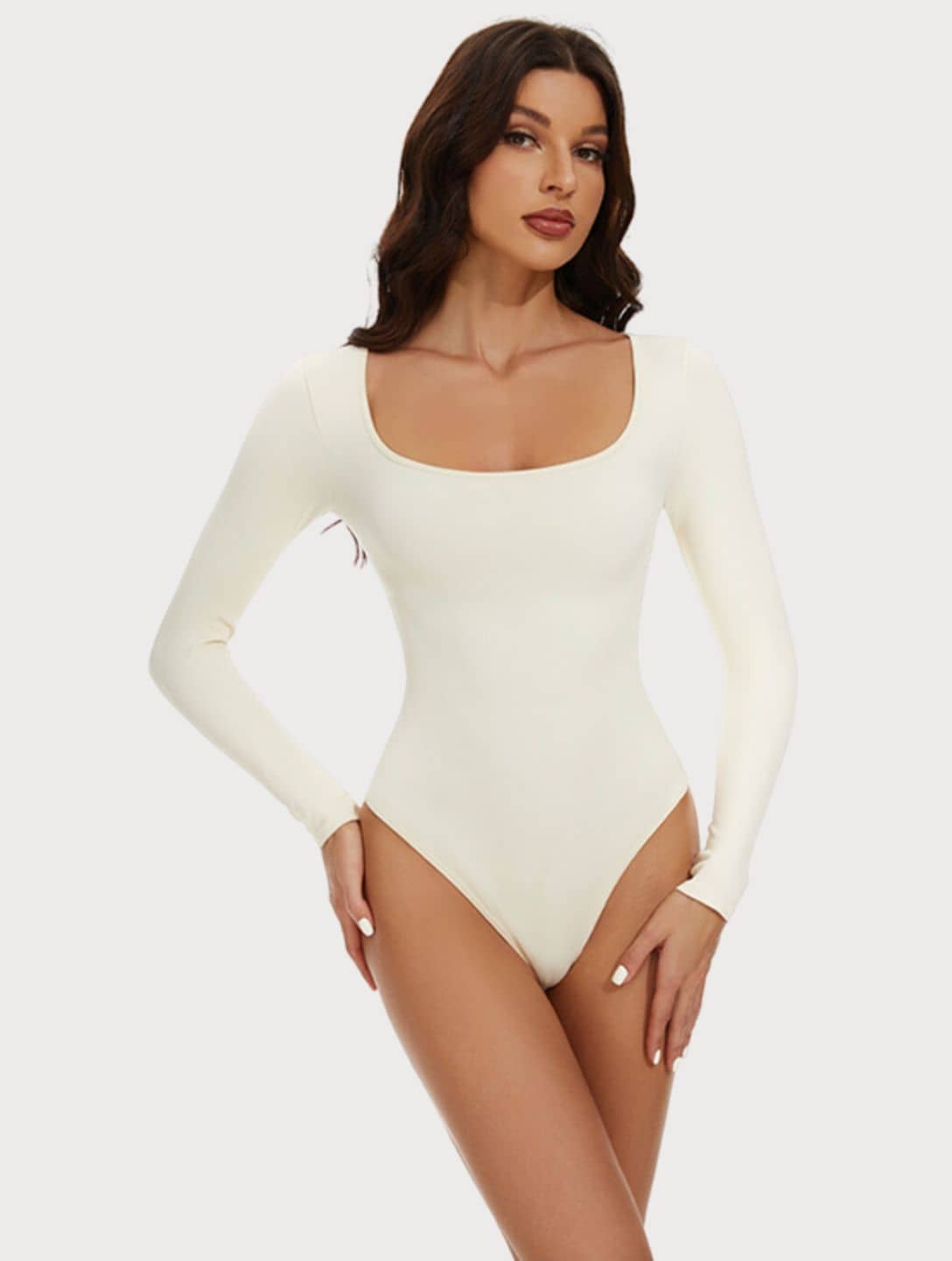 Eva - Zwarte Bodysuit met Lange Mouwen