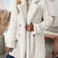 Gezellige Elegantie: Luxe Dames Winterjas met Sherpa Voering en Chique Revers met Zakken