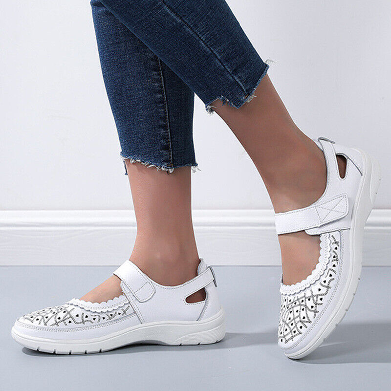 Sofia - Witte Lederen Orthopedische Comfort Loafers voor Dames