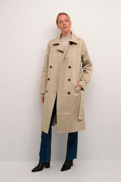 Stijlvolle Lange Trenchcoat - Perfecte Pasvorm & Elegant Lang