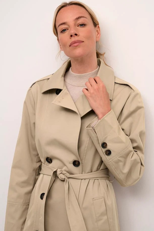 Stijlvolle Lange Trenchcoat - Perfecte Pasvorm & Elegant Lang