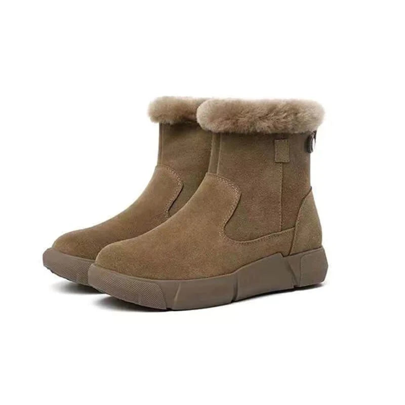 Gezellige Chic Suède Bontlaarzen: Warm, Antislip & Stijlvol