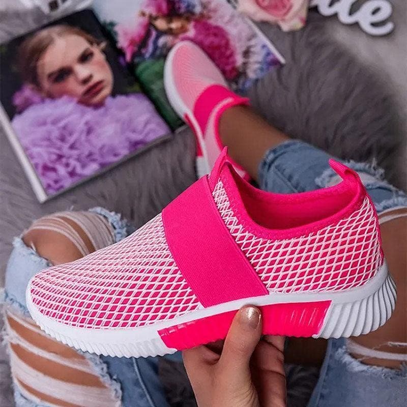 Ella - Roze Dames Sneakers