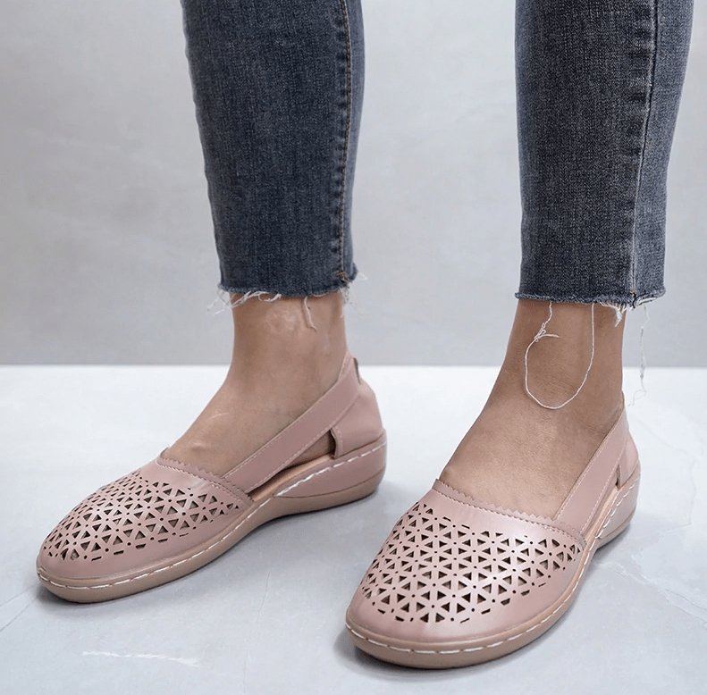 Chique Dames Flats: Luxe PU Leer & Perfecte Pasvorm voor Elk Voettype