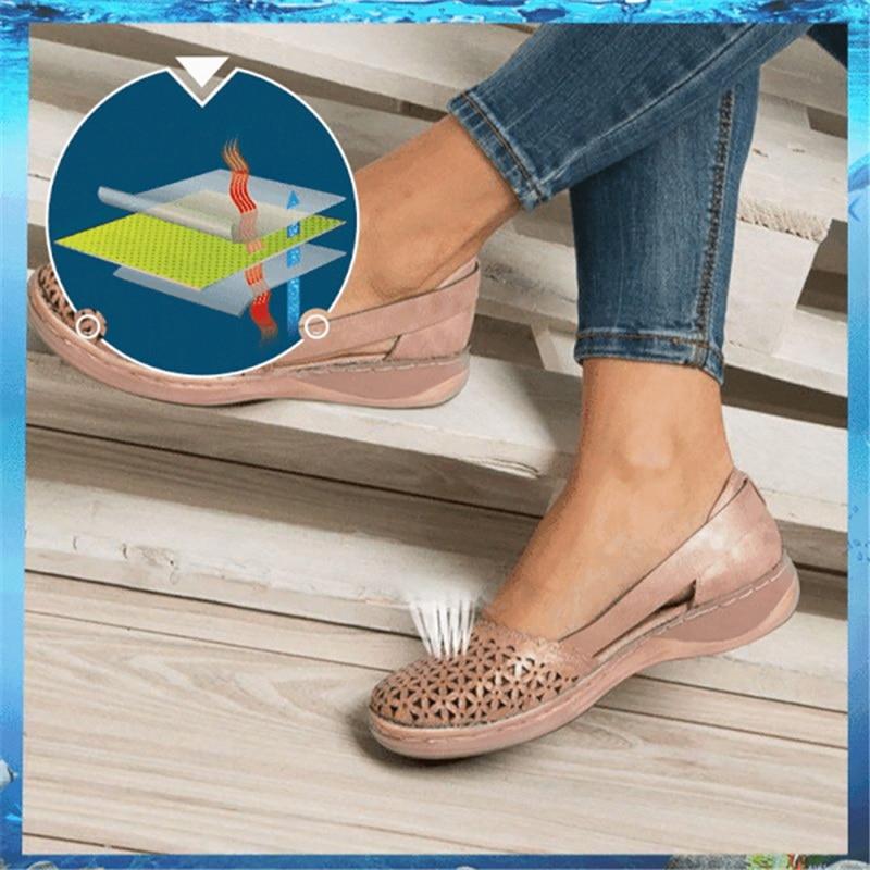 Chique Dames Flats: Luxe PU Leer & Perfecte Pasvorm voor Elk Voettype