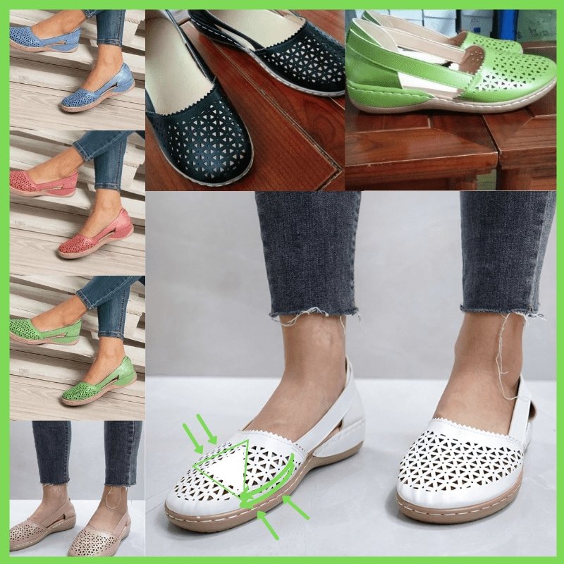 Chique Dames Flats: Luxe PU Leer & Perfecte Pasvorm voor Elk Voettype