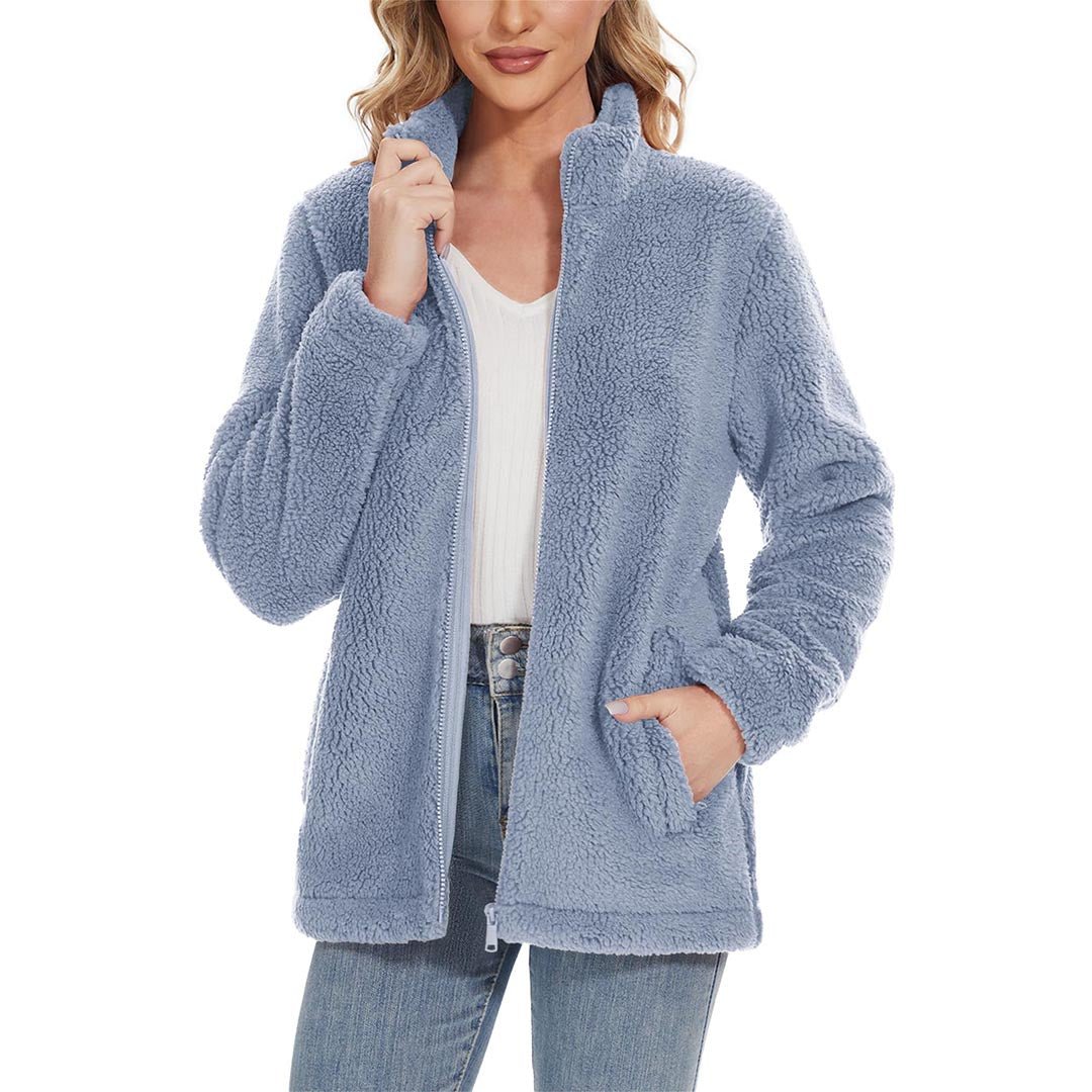 Gezellige Sherpa Fleece Jacks voor Vrouwen - Jouw ultieme wintergezel!