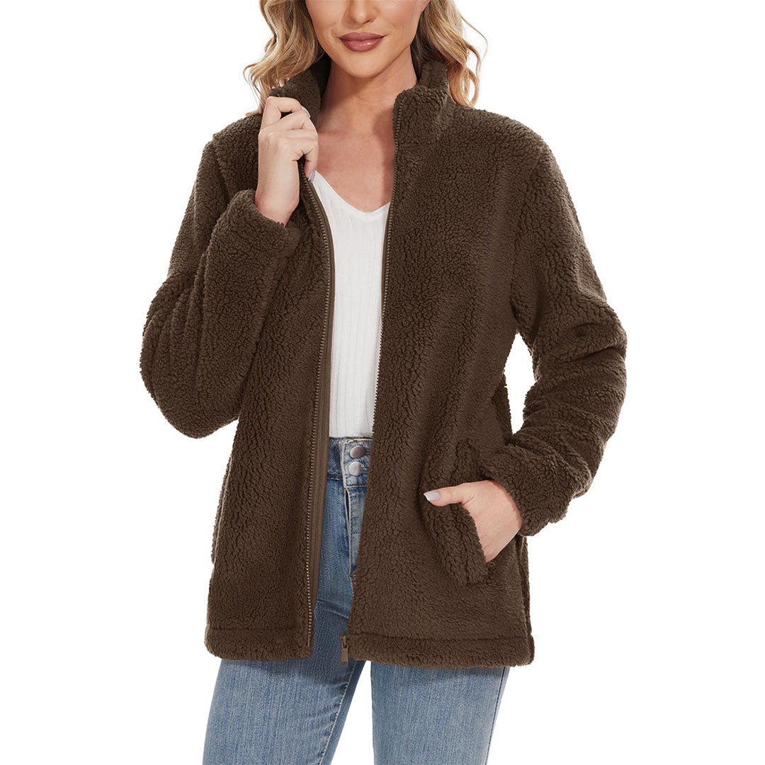 Gezellige Sherpa Fleece Jacks voor Vrouwen - Jouw ultieme wintergezel!