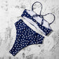 Azure - Blauwe Push-up Bikini met Gewatteerde Cups